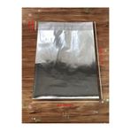 HG AMBALAJ 5 Adet 25X35 cm Bantlı Metalize Gümüş Renk Hediye Paketi Poşeti, Hediye Poşeti ( 25X30+5 Cm Kapak)