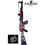 Hg Home&Game Ahşap Cs-Go Ak-47 Point Disarray Ak-47 Kargaşa Noktası Skin Kaplamalı Lastik Atar Gamer Hediyelik