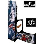 Hg Home&Game Ahşap Cs-Go Crazy Feather P250 Lastik Atar Oyuncak Tabanca