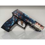 Hg Home&Game Ahşap Cs-Go Cybershark P250 Lastik Atar Oyuncak Tabanca