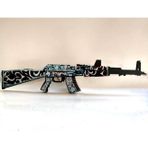 Hg Home&Game Ahşap Cs-Go Frontside Misty Ak-47 Lastik Atar Oyuncak Tüfek