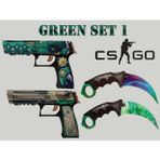 Hg Home&Game Ahşap Cs Go Green Set 4Lü Ahşap Oyuncak Takımı