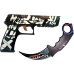 Hg Home&Game Ahşap Cs-Go P250 Tabanca Karambite Oyuncak Set 7015