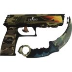 Hg Home&Game Ahşap Cs-Go P250 Tabanca Karambite Oyuncak Set 7017