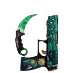 Hg Home&Game Ahşap Cs-Go See You Later Tabanca Ve Gamma Phase2 Karambite Set Gamer Hediyelik