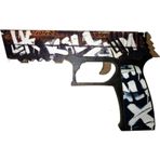 Hg Home&Game Ahşap Cs-Gokill Wasteland Rebel P250 Lastik Atar Oyuncak Tabanca