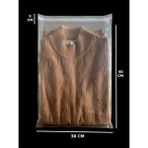 HG Tedarik 100 Adet 30X45 cm Bantlı Opp Jelatin Poşet, Şeffaf Yapışkanlı Poşet ( 30X40+5 cm Kapak)