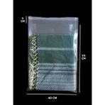 HG Tedarik 20 Adet 40X60 cm Bantlı Yapışkanlı Şeffaf Opp Jelatin Poşet, Çeyiz Poşeti ( 40X55+5) - 40 x 60 cm