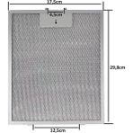 Hgnm E-Trading 175X298 mm Davlumbaz Yağ Filtresi – Aspiratör Metal Kaset Filtre Teli 17,5X29,8 cm | Üniversal Davlumbaz Aspiratör Yağ Tutucu Filtre