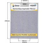 Hgnm E-Trading 27x37 Aspiratör Filtre Teli Teka 81460065 Uyumlu Davlumbaz Metal Yağ Filtresi 370x270 mm - Aspiratör & Davlumbaz