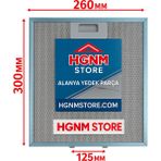 Hgnm E-Trading 300×260 mm Davlumbaz Yağ Filtresi Aspiratör 30×26 cm Davlumbaz Yağ Filtresi Yedek Parça Alüminyum A8 - Aspiratör & Davlumbaz