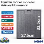 Hgnm E-Trading 335x275 mm Davlumbaz Aspiratör Metal Yağ Filtresi V40050405 – Alveus, Termikel, ICF, Silverline, Vestel, Regal Uyumlu - Aspiratör & Davlumbaz