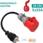 Hgsşarj, 5X32A 380V-450V ile Çalışan Cihazınızı, 220V Ev Tipi Prize Bağlar. Elektrikli Araç Şarj Kablosu Dönüştürücü Adaptör