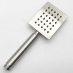 Hgtec Paslanmaz Çelik El Duş Başlığı 304 Çelik Metal Kare - Krom