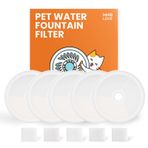 HHOLOVE Cat Su Çeşmesi Filtreleri, 3 Adet Paket Filtreler 23oz/1.6L Kedi Çeşmesi, Dörtlü Filtrasyon Sistemi Yedek Filtre