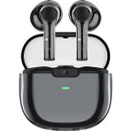 Hi-Fi Ses Kaliteli Kulak Içi Bluetooth Kulaklık Recci REP-W50 Amber Serisi Şeffaf Tasarım V5.3 Siyah