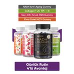 Hi Habit Nadh Koenzim Q10 - Kolajen Tip1-Tip3 - Hsn Cilt, Saç, Tırnak, Acv Elma Sirkeli Gummy Takviye Seti