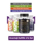 Hi Habit Nadh Koenzim Q10 - Kolajen Tip1-Tip3 - Hsn Saç, Tırnak Cilt Vitamini, Bso Çörek Otu Yağı Seti