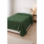 H&İ HOME TEXTILE Waffle Dokulu Pamuk Tek Kişilik Pike Yatak Koltuk Örtüsü150x220 cm Şık ve Nefes Alan Konfor,Klimalı