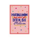 Hi Kami Derin Bir Nefes Al ve Tekrar Dene – İlham Veren Dekoratif Hediye Not Kartı Kartpostal | 10×15 cm