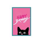 Hi Kami Happy Birthday – Kedi Temalı Doğum Günü Kartı | Hediye Not Kartı Kartpostal 10×15 cm
