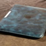 Hi Leather Adonis MacBook Air 13 Inç Hakiki Deri Kılıf Kişiye İsme Özel - Mavi
