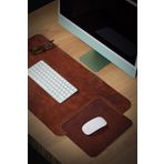 Hi Leather Hakiki Deri Masa Mat Deri Oyuncu Mouse Pad | Yazı Masası Altlığı Sümen 35x70 Cm