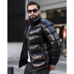 Hi-Quality, Çift Yönlü Fermuar, Regular Fit, Rüzgar ve Su Geçirmez, Parlak Şişme Mont 24USEC2475 - Siyah - XL