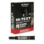 Hi-Text 830PCS Kesik Uç Siyah 12'li Paket Marker Kalem