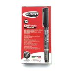 Hi-Text Asetat Kalemi M Siyah 12 Li Set