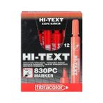 Hi-Text Kırmızı 830PC Kesik Uçlu Koli Kalemi