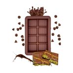 Hibana 8 Bölmeli Dubai Çikolatası Kalıbı Silikon Çikolata Kalıbı Derinlik 2,5 Cm, 10 X 15, 100 Gr.1adet