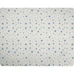 Hibboux Star Bebek Lastikli Çarşaf - 70 x 140 cm - Beyaz - Mavi