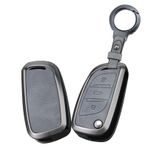 HIBEYO Araba anahtarı kılıfı Citroen C1 C2 C3 C4 C5 C6 C8 XSARA PICA Deri Katlanır Anahtar kılıfı Peugeot 306 407 807 207 307 308 DS3 DS4 DS5 DS6 için uygun koruyucu kılıf anahtarlık-C