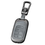 HIBEYO Araba anahtarı kılıfı Honda Civic Accord CR-V HR-V XR-V Pilot Sport SI ex EX-L Touring için uygun koruma kılıfı uzaktan kumanda anahtar kılıfı anahtar halkalı araba aksesuarı 3 tuşlu B