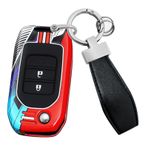 HIBEYO Araba anahtarı kılıfı Honda Civic HRV CRV XRV CR-V Crider Odyssey Pilot Fit Accord koruyucu kılıf kapak anahtar muhafazası uzaktan anahtar kutusu anahtar halkası anahtar halkası araba aksesuarı