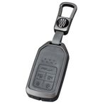 HIBEYO Araba anahtarı kılıfı Honda CR-V CR-Z Civic Accord Pilot CRV Stepwgn Elysion Fit Odyssey için uygun koruyucu kılıf uzaktan kumanda anahtar kılıfı anahtar halkalı araba aksesuarı 5 tuşlu B
