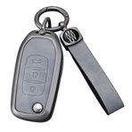 HIBEYO Araba anahtarı kılıfı Renault Sandero Stepway Logan Stepway Logan 2 clio Arkana captur Kadjar anahtarlık aksesuar koruyucu kılıf kapak uzaktan kumanda anahtar kılıfı anahtar kutusu-A