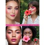 Hibiscus Magic Doğal Içerikli Çok Amaçlı Allık, Ruj, Göz Farı (Makyaj Beraberinde Çok Değerli Besleyici Cilt Bakımı) - Pink Fuchsia 16