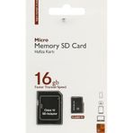 HİBOTEKNO ADAPTÖRLÜ 16 GB SDHC sd Kart -Class 10 hafıza kartı - YÜKSEK VERİ HIZI - Geniş Kullanım Alanı 4k