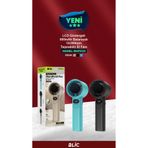 HİBOTEKNO BWFN20 LED Ekranlı Taşınabilir Mini Vantilatör- Mini El Fanı 5 KADEMELİ 14000 RPM Motor Gücü- Bataryalı SİYAH-BEYAZ-TURKUAZ YEŞİLİ