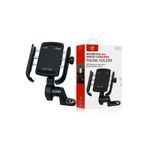 HİBOTEKNO Motor Bisiklet Scooter Telefon Tutucu Ayna ve Gidon Bağlantılı Motosiklet Telefon Tutucu 360° Döner Stand
