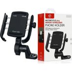 HiboTekno Motor Bisiklet Soocet Telefon Tutucu Ayna & Gidon Bağlantılı Motosiklet Telefon Tutucu