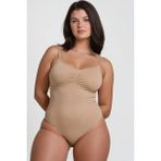 Hiccup Kadınlar Premium Seamless Toparlayıcı Ayarlanabilir Askılı Zıbın Korse Natural - Natürel - XS