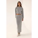 Hiccup Midi Straight Fit Triko Etek