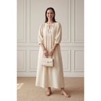 Hiccup MY FASHION Fiyonk Detaylı Bol Kesim Maxi Elbise