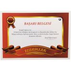 Hiçdurmaal Renkli Tebrikler Yazılı Bristol Kağıt A5 Boyutunda Öğrenciler Için Başarı Belgesi 1 Paket 20LI.