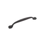 Hickory Hardware Rafine Rustik Toplama Dolap Tutacakları, Dolaplar ve Çekmeceler ve Banyo Donanımı için Mutfak Kolları, Merkezden Merkeze 15,7 cm, Siyah Demir, 1 Paket