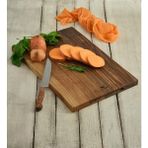 Hicowood Premium Doğal Ceviz Kesme Tahtası 45x30x3 cm -Lazerle İsim/Söz Yazılır