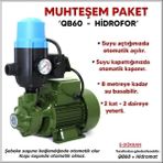 Hidrofor Otomatik Sistem Su Pompası QB60 0.5hp Hidrofor Set
